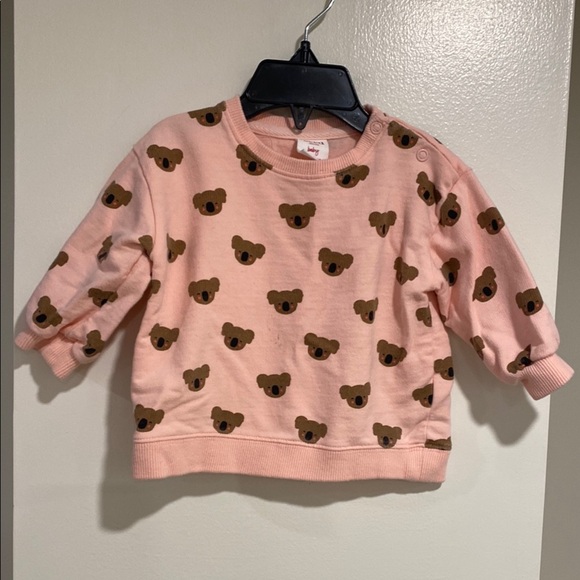 PRICE DROP!‼️Seed Heritage Pink Koala Print Infant Sweatshirt. Size 6-12 months - Picture 1 of 5